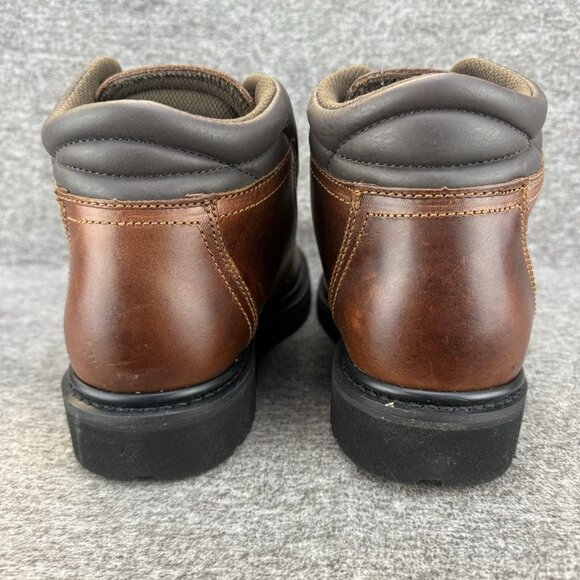 ✅Worx Women's Steel Toe 5" Brown Leather Safety Boots Sz 10 MW 5492 ✅PEELING - Picture 10 of 13